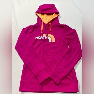 The North Face pink and orange zipper hoodie